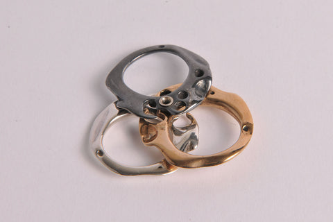Only for you - Sterling silver and bronze pendant ring