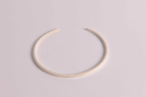Fine silver bangle - raised silver